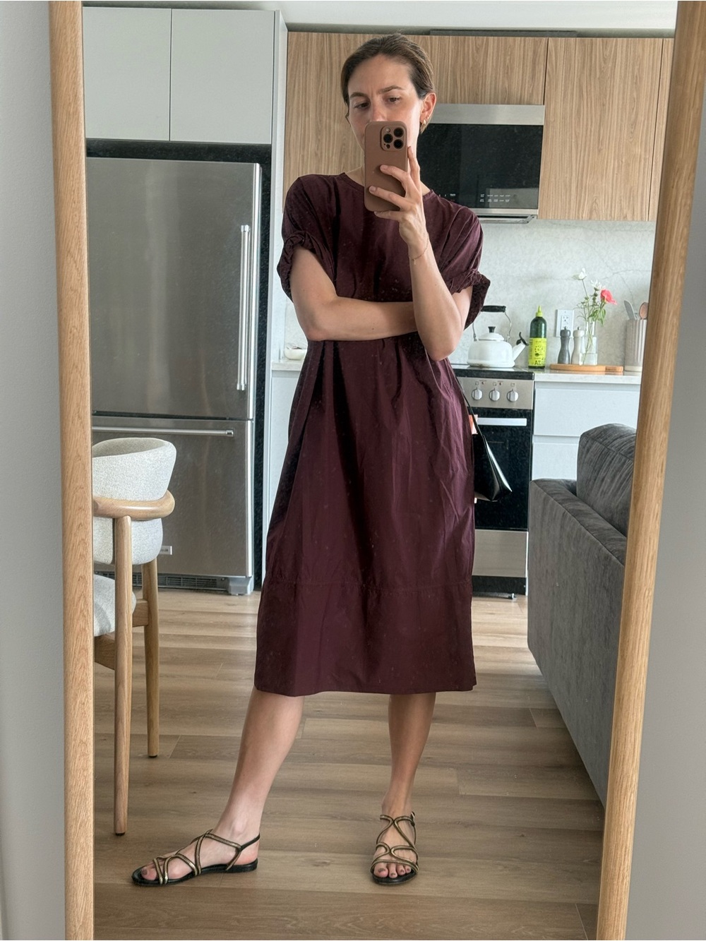 Pomandere Burgundy Dress